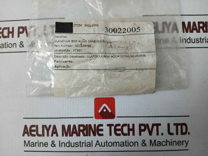 Parker Agl60 High Pressure Connection S21639-96 30022005