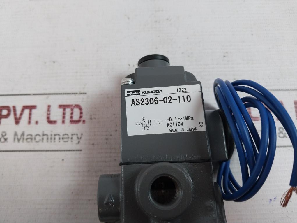 Parker As2306-02-110 Pneumatic Solenoid Valve Ac110V 1222