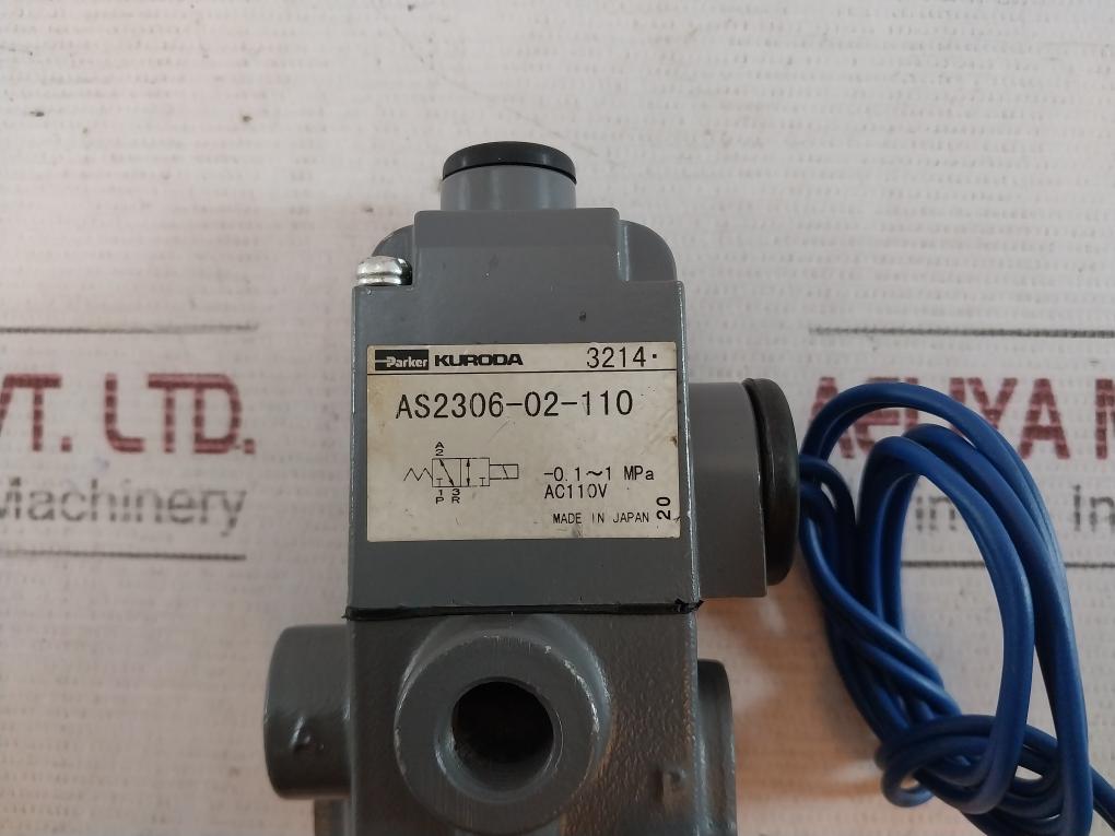 Parker As2306-02-110 Solenoid Valve Ac110V -0.1-1 Mpa
