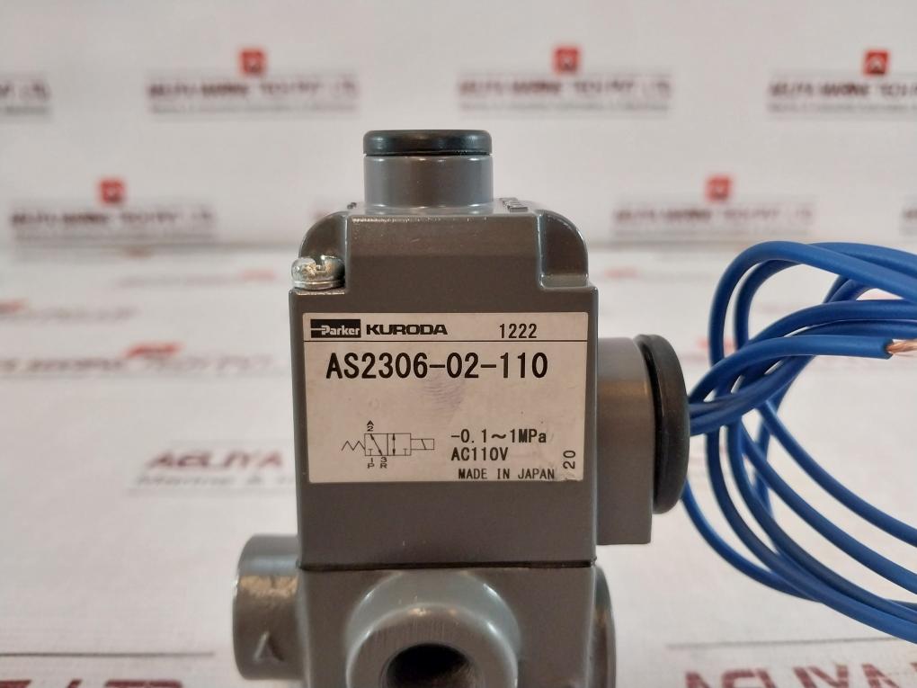 Parker As2306-02-110 Solenoid Valve Ac110V 1222 20 -0.1-1Mpa