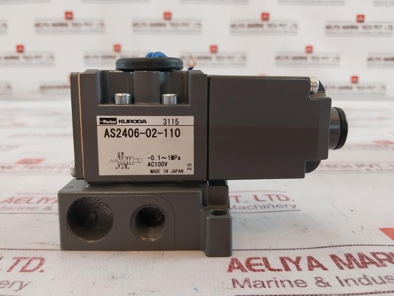 Parker As2406-02-110 Solenoid Valve Ac100V 3115