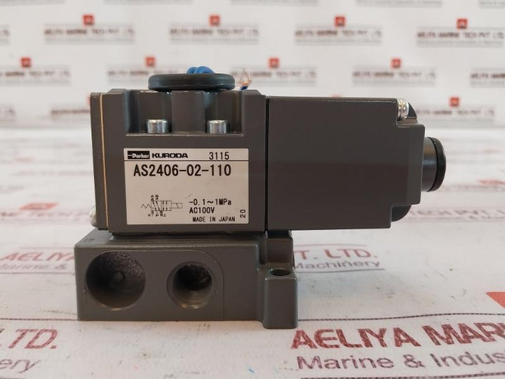 Parker As2406-02-110 Solenoid Valve Ac100V 3115