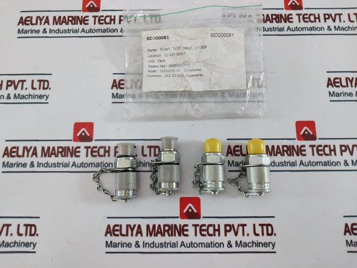 Parker Bsp 1/4 Point Test Male Test Coupling Bd200081