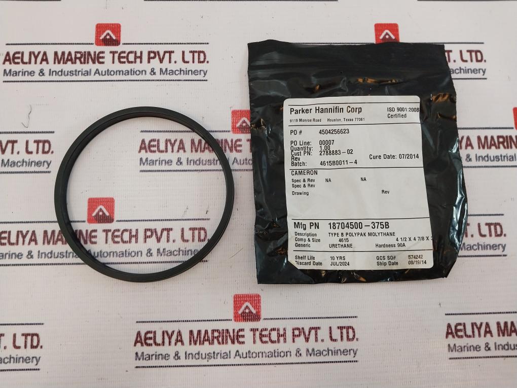 Parker Cameron 18704500-375B Type B Polypak Molythane O Ring