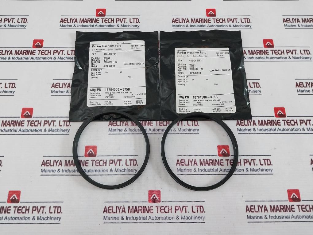 Parker Cameron 18704500-375B Type B Polypak Molythane O Ring 4615