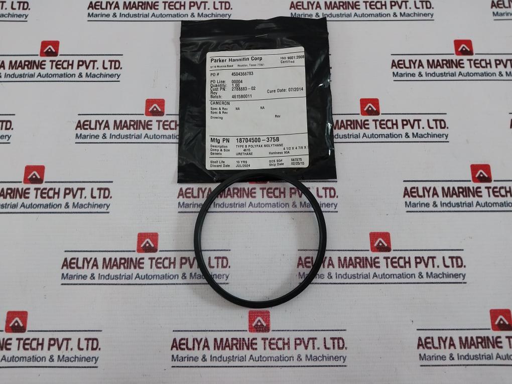 Parker Cameron 18704500-375B Type B Polypak Molythane O Ring 4615