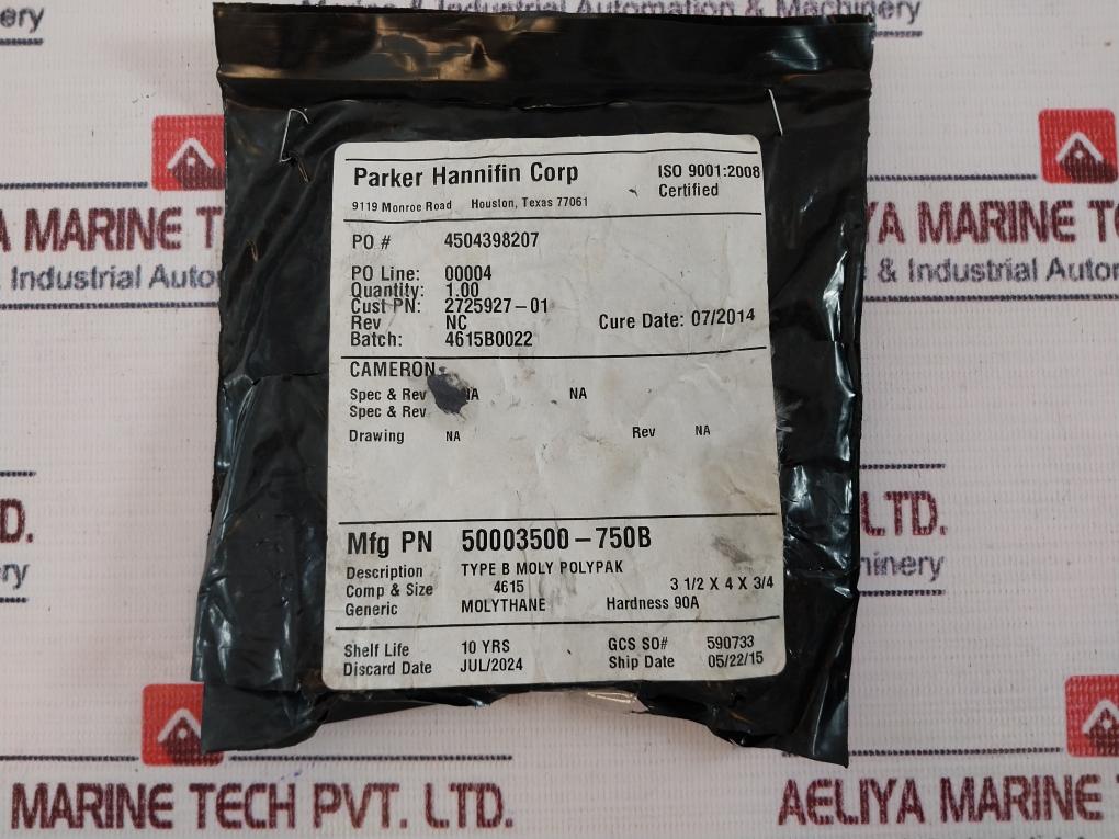 Parker Cameron 50003500-750B Type B Moly Polypak O Ring