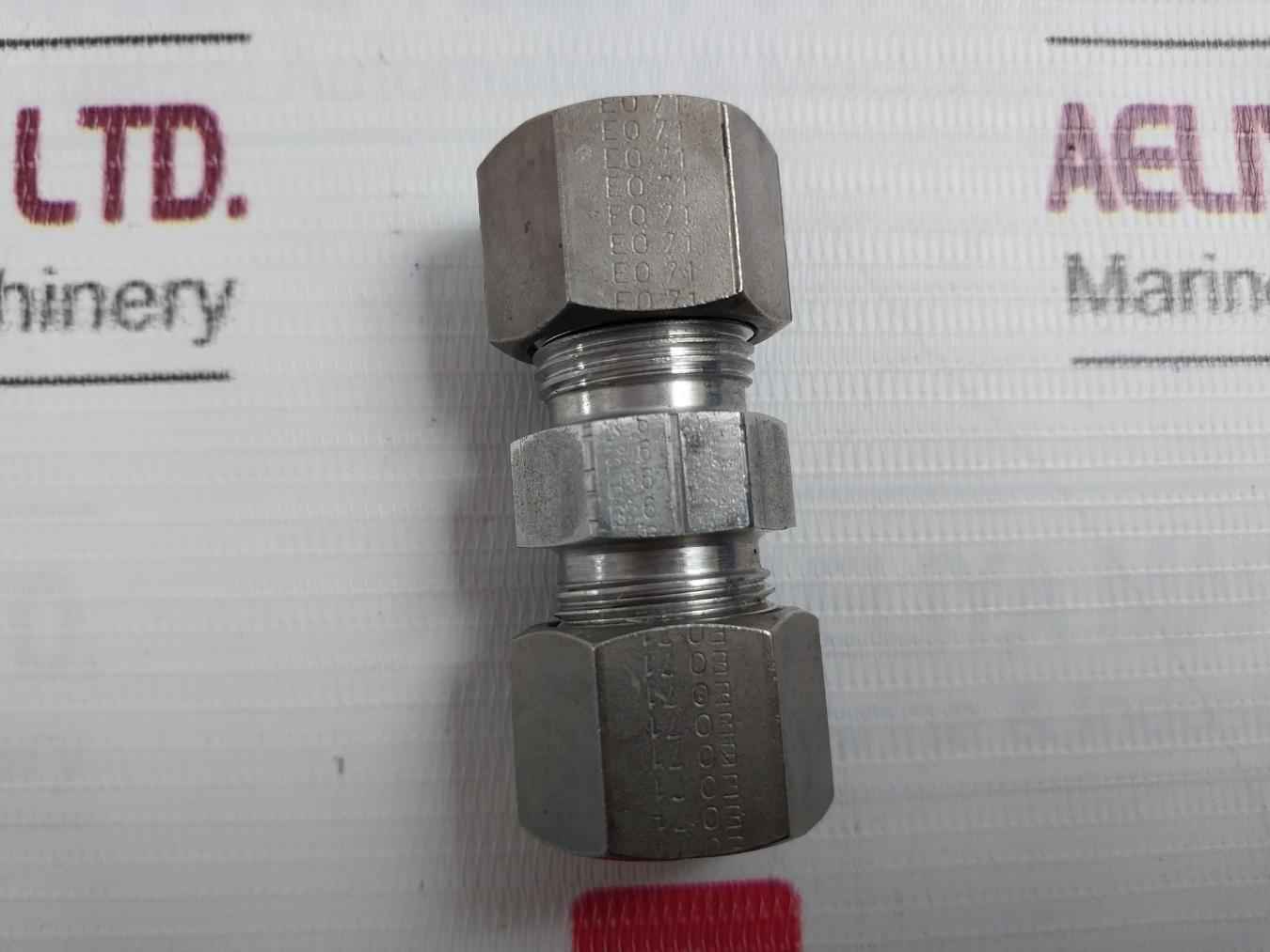 Parker Eo-dur Straight Union For Tubing