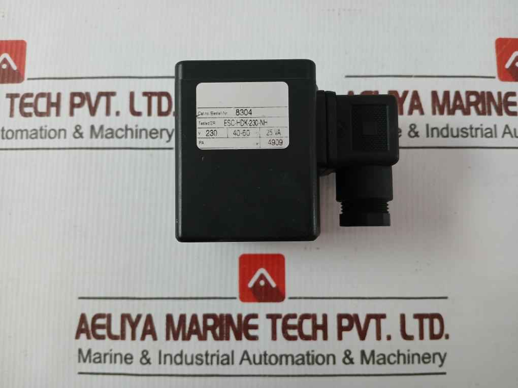 Parker Esc-hdk-230-nh Solenoid Valve Coil 230V 40-60Hz 25Va