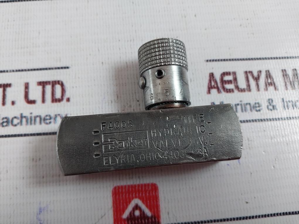 Parker F400S-11Fe Hydraulic Flow Control Valve 5000 Psi