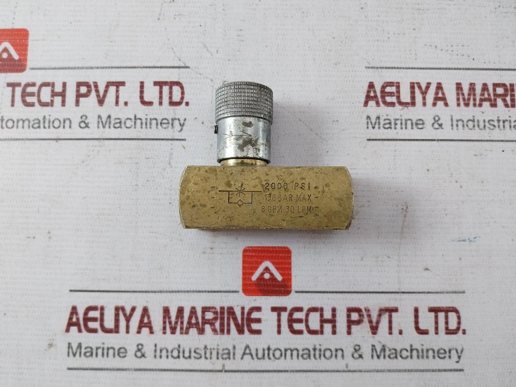 Parker F600B In-line Flow Control Valve 2000 Psi 138 Bar