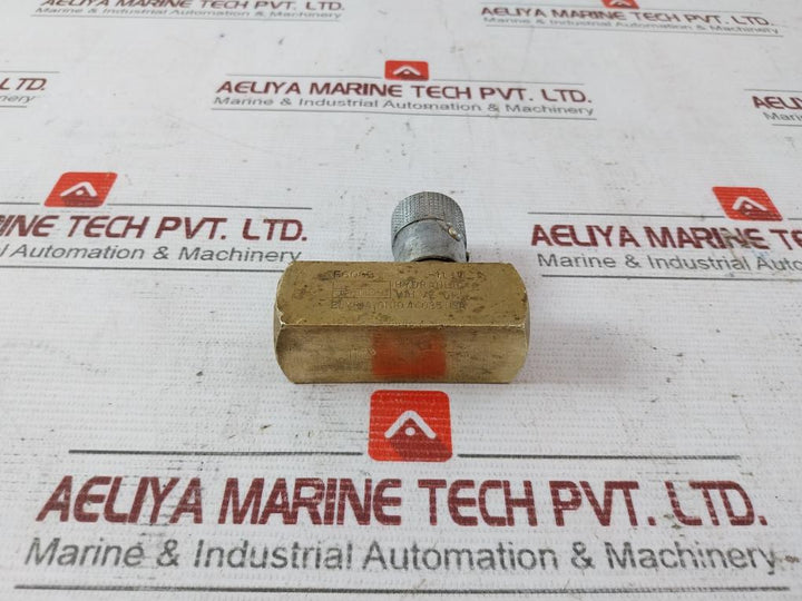 Parker F600B In-line Flow Control Valve 2000 Psi 138 Bar