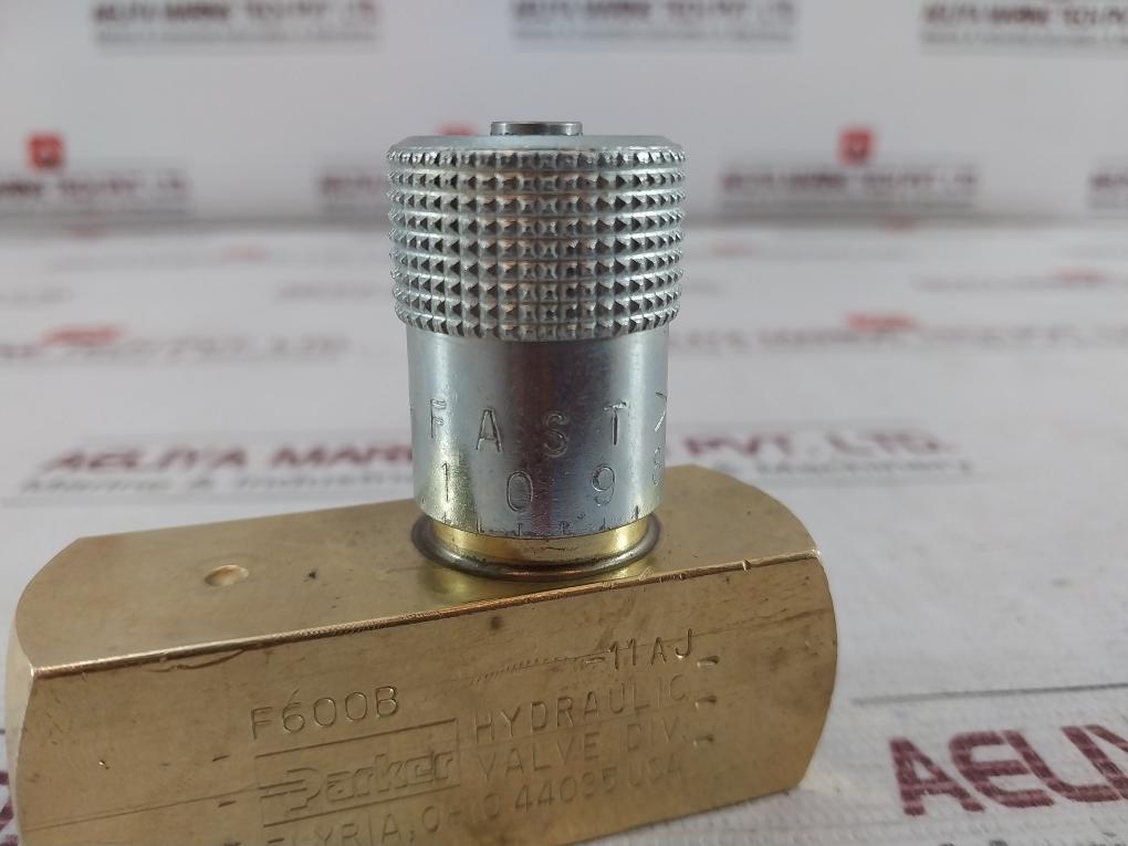 Parker F600B In-line Flow Control Valve 2000 Psi 138 Bar 8Gpm 30Lpm