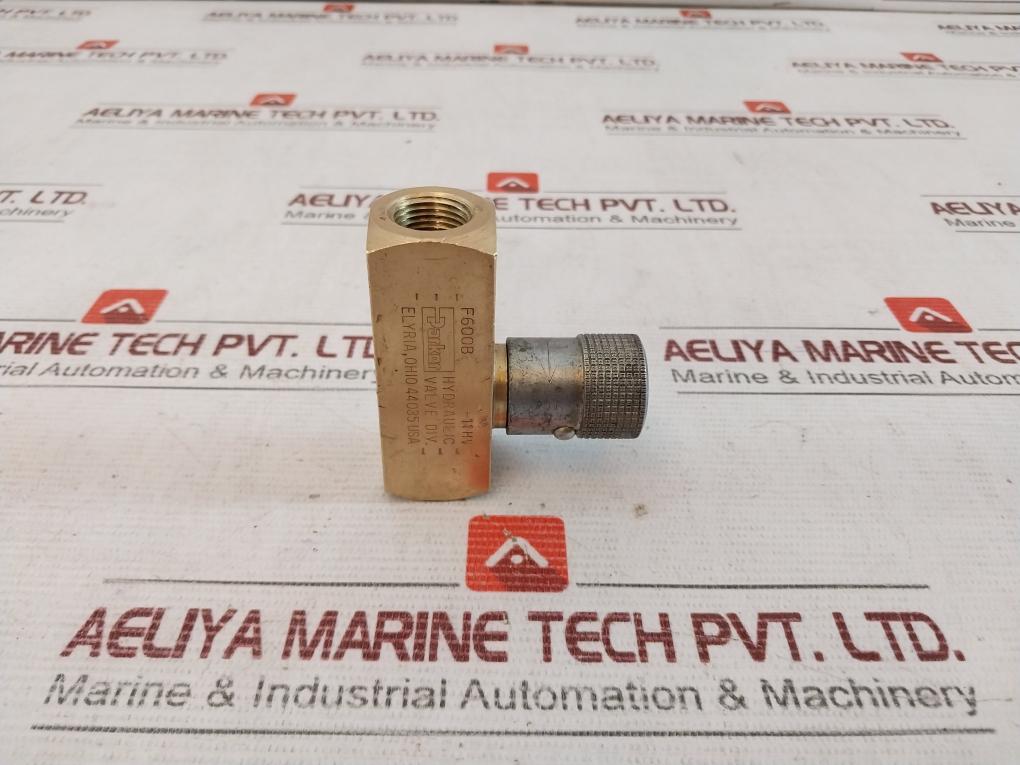 Parker F600B Inline Flow Control Valve 2000 Psi 138 Bar 8 Gpm 30 Lpm