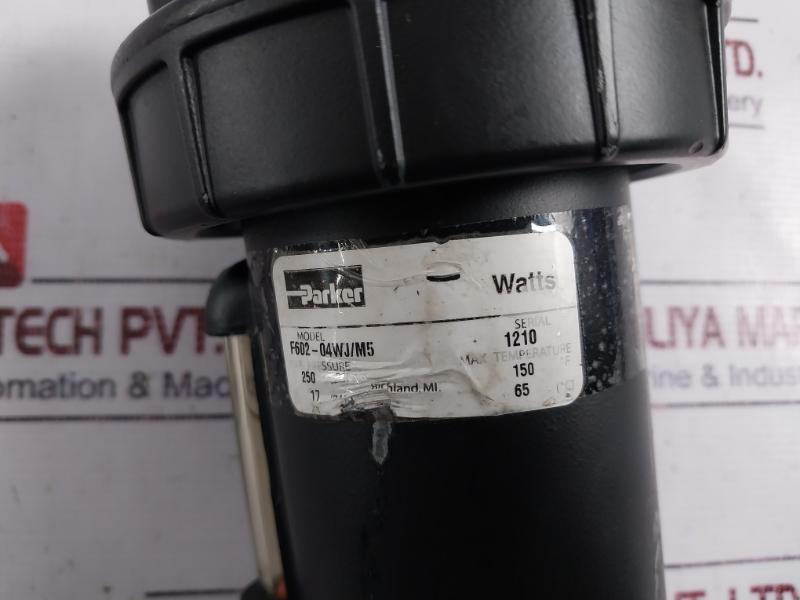 Parker F602-04wj/m5 Pneumatic Filter 250psi