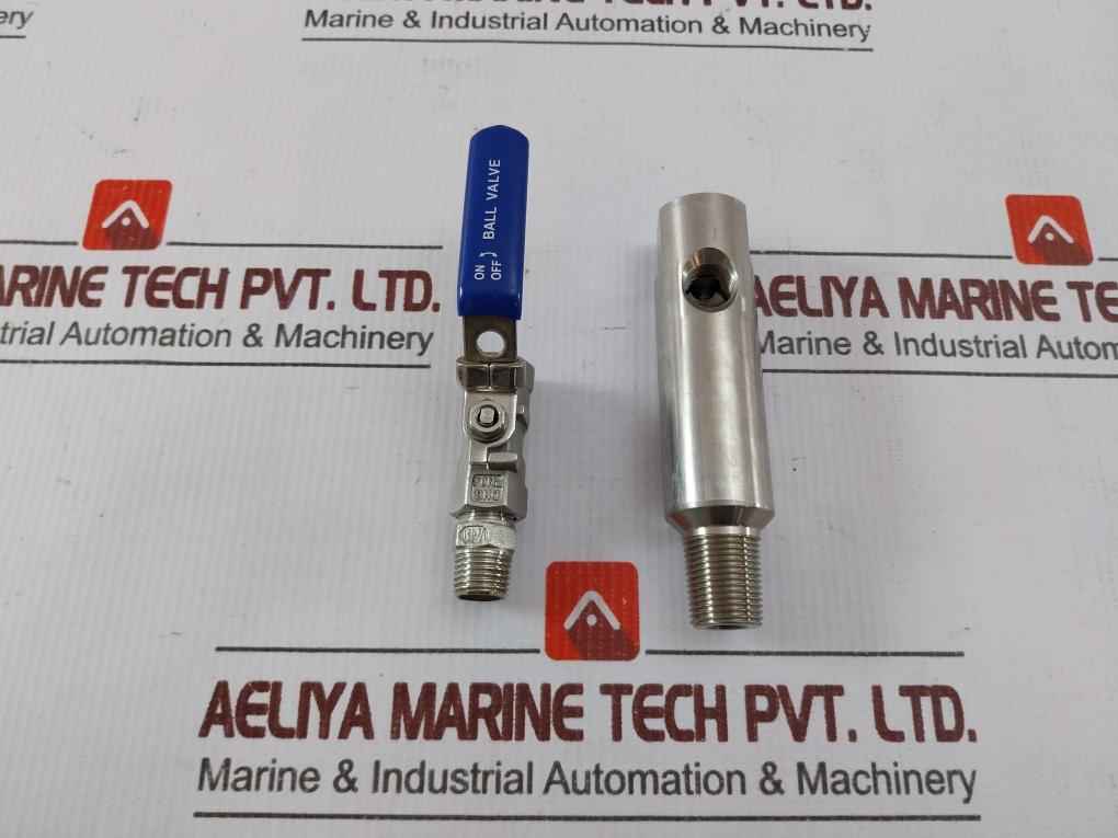 Parker Fg-k11168-kw Bunker Sampler Gauge & Tapping Ball Valve Set Dn8 Pn84