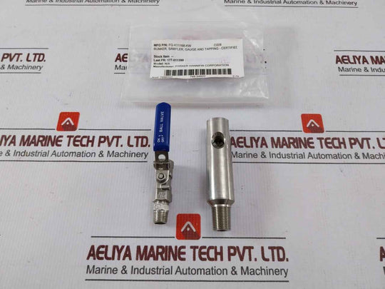 Parker Fg-k11168-kw Bunker Sampler Gauge & Tapping Ball Valve Set Dn8 Pn84