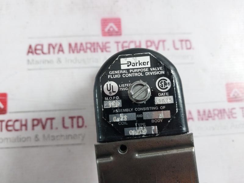 Parker G-23 General Purpose Solenoid Coil And Valve 77320 Gp400 208/50V 2507A