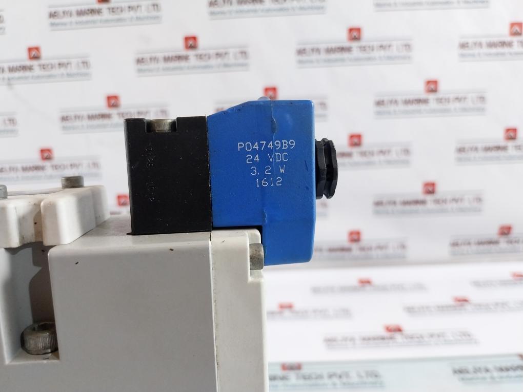 Parker H2Evxbg0B9D Solenoid Valve Assembly With Ps4135Cp Flow Control Valve