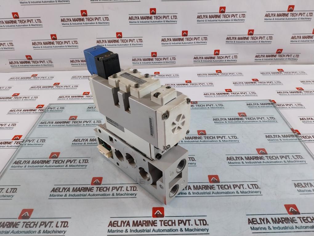 Parker H2Evxbg0B9D Solenoid Valve Assembly With Ps4135Cp Flow Control Valve