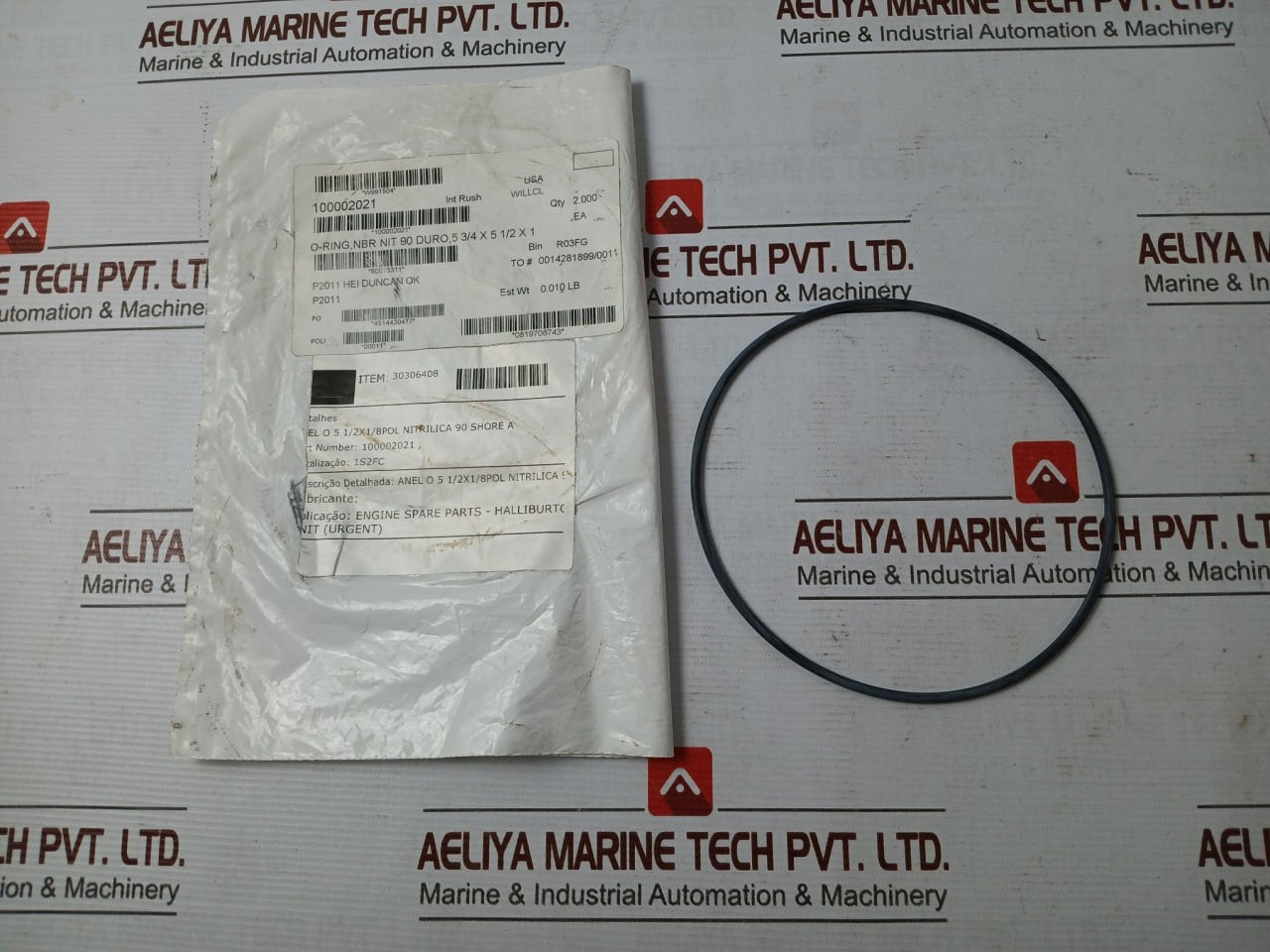 Parker Hannifin 100002021 O-ring Seal 254 Nit 90 Duro 70.34051 30306408