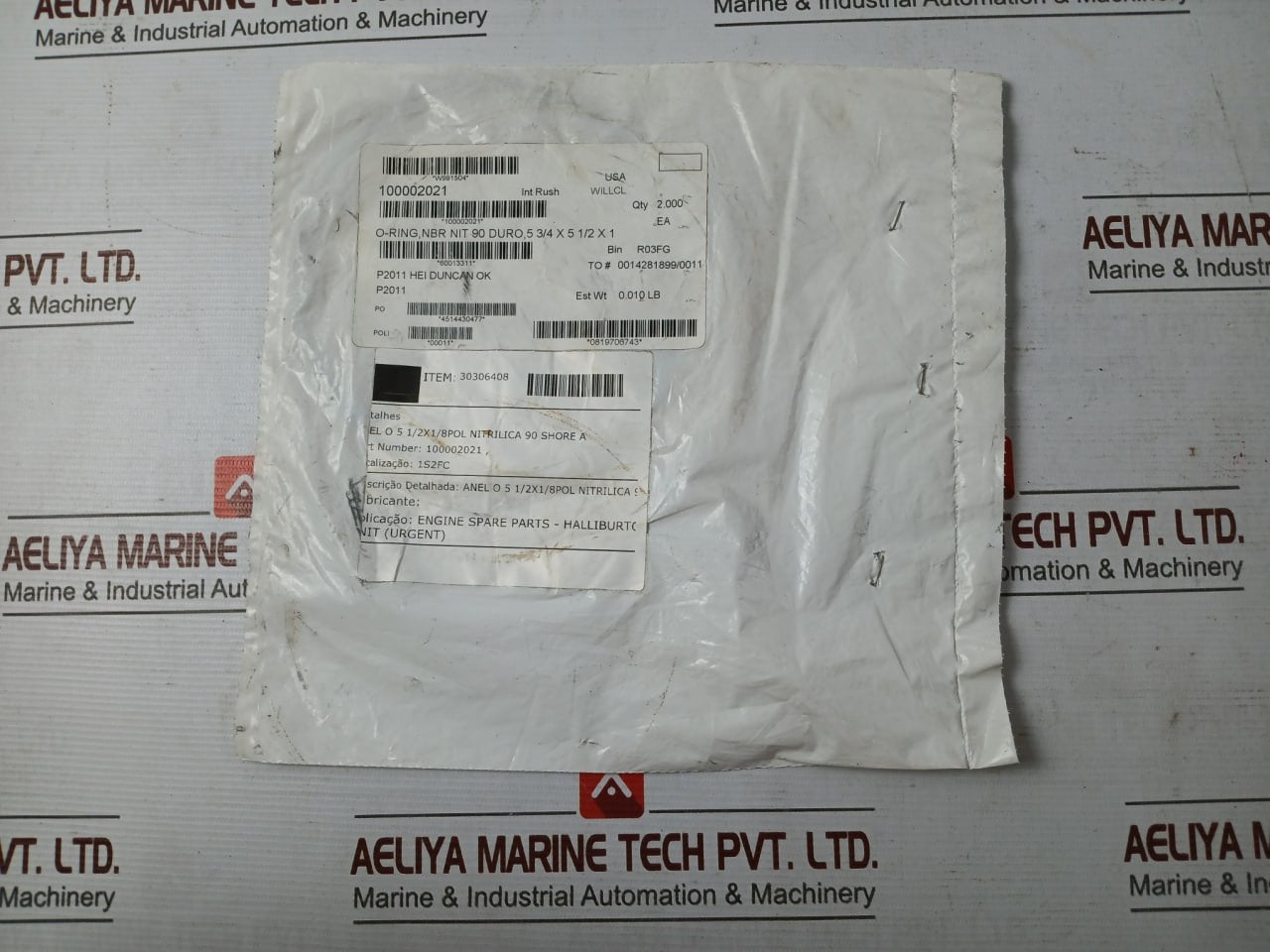 Parker Hannifin 100002021 O-ring Seal 254 Nit 90 Duro 70.34051 30306408