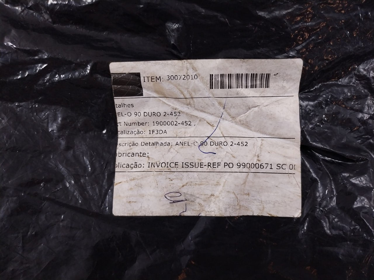 Parker Hannifin 1900002-452 Anel-o/O-ring 90 Duro 2-452 11.475 Id X .275 Cs