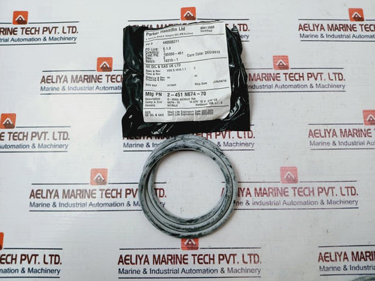 Parker Hannifin 2-451 N674-70 Nitrile O-ring Rev E