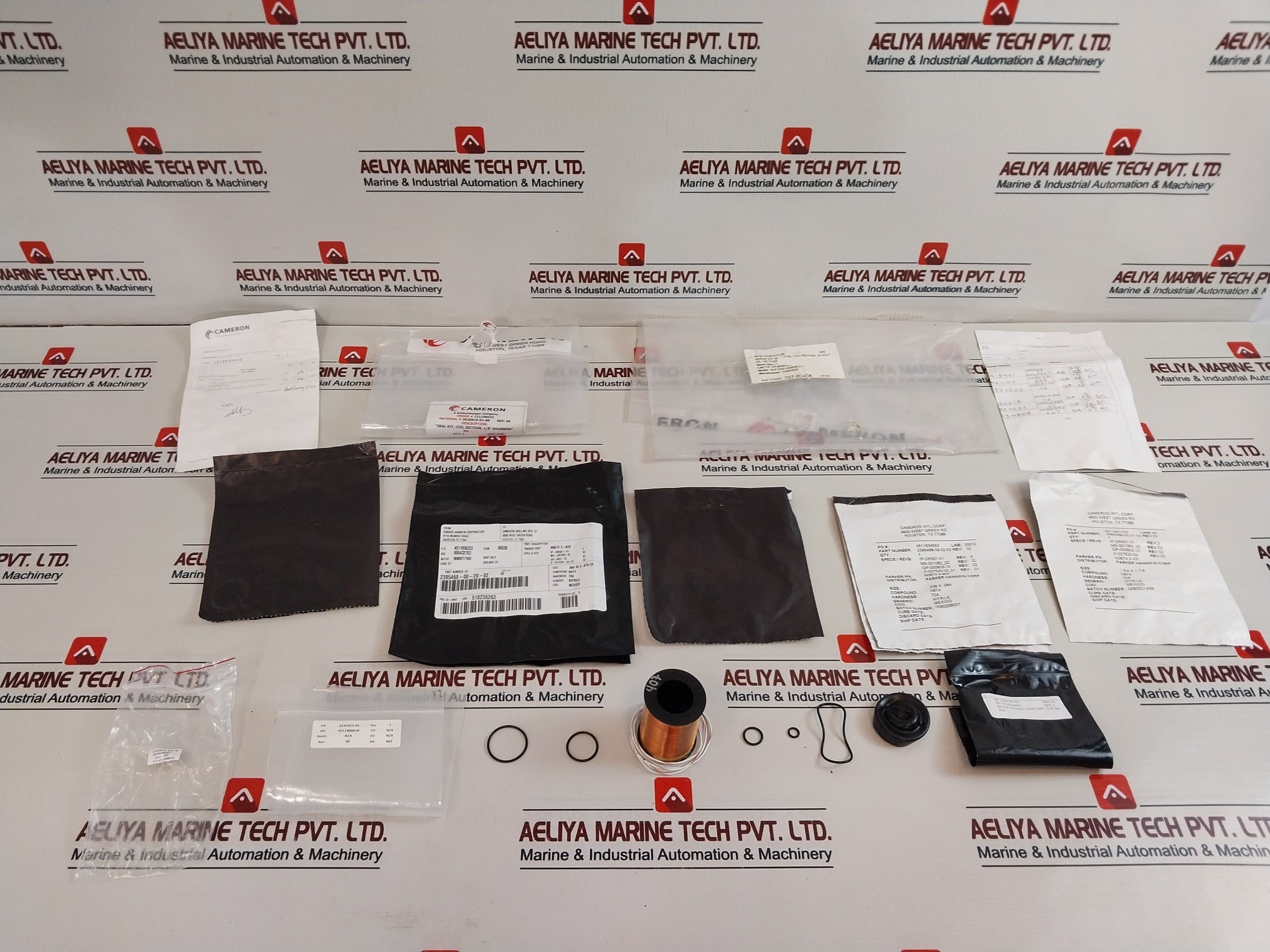 Parker Hannifin 2395468-00-20-02 Solenoid Valve Coil Section Repair Kit Rev: 09