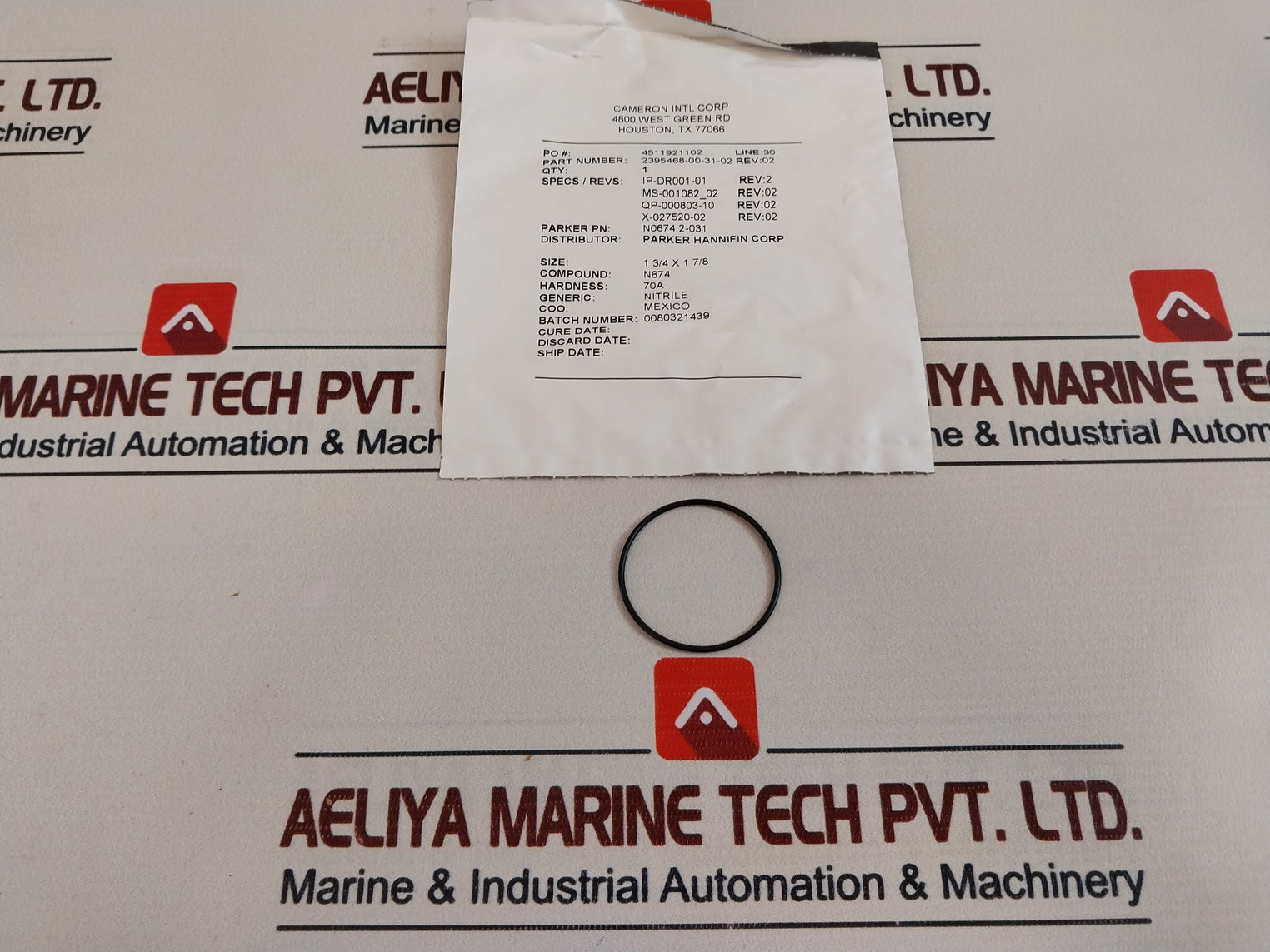 Parker Hannifin 2395468-00-20-02 Solenoid Valve Coil Section Repair Kit Rev: 09