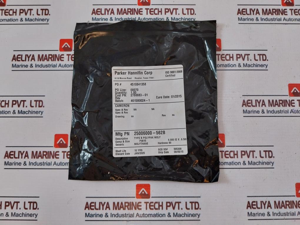 Parker Hannifin 25006000-562B Type B Polypak Seal Ring 6.000 id x .6.500