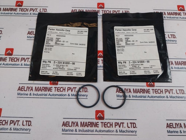 Parker Hannifin/ Cameron 702645-22-41/ 2-224 N1059-90 O-Ring Rev: NC
