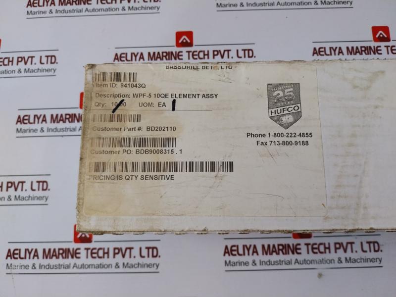Parker Hannifin Corporation 941043Q Wpf-5 10Qe Element Assembly 385100012