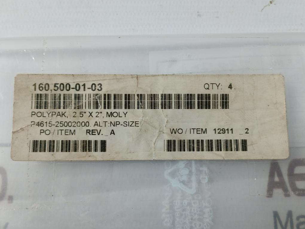Parker Hannifin P4615-25002000 O-ring 2.5 X 2,Moly Rev A