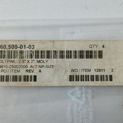 Parker Hannifin P4615-25002000 O-ring 2.5 X 2,Moly Rev A