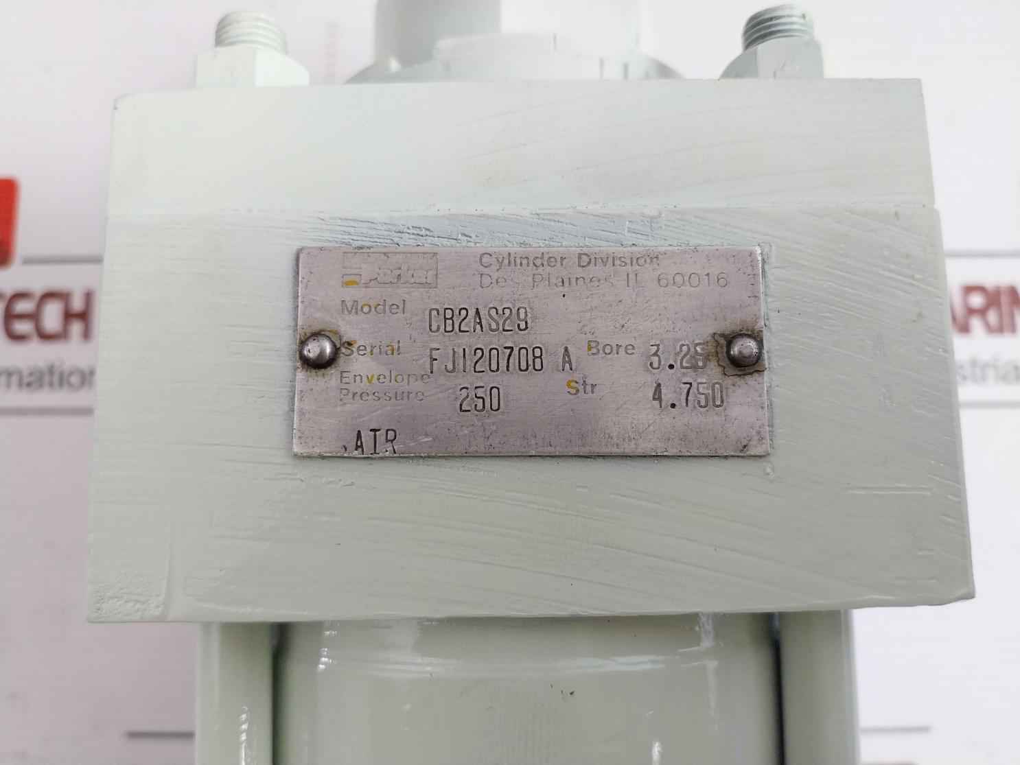Parker Hydraulic Cylinder Envelope Pressure Cb2As29 250 Air