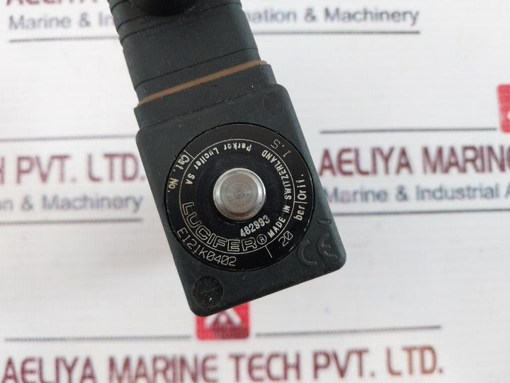Parker Lucifer E121K0402 Solenoid Valve With Coil 483510S6 F