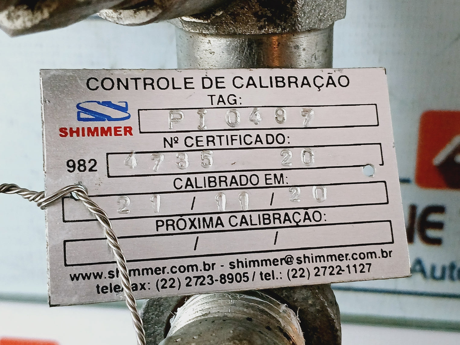 Parker M05465148 Manual Control Valve W/ Check Valve (003393004)+Pressure Gauge