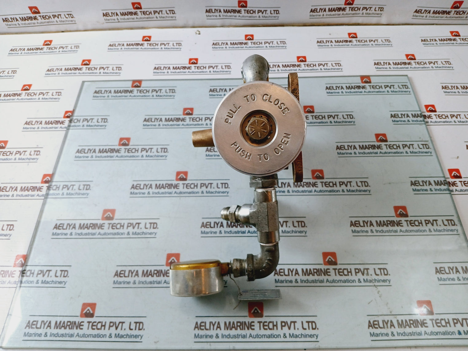 Parker M05465148 Manual Control Valve W/ Check Valve (003393004)+Pressure Gauge