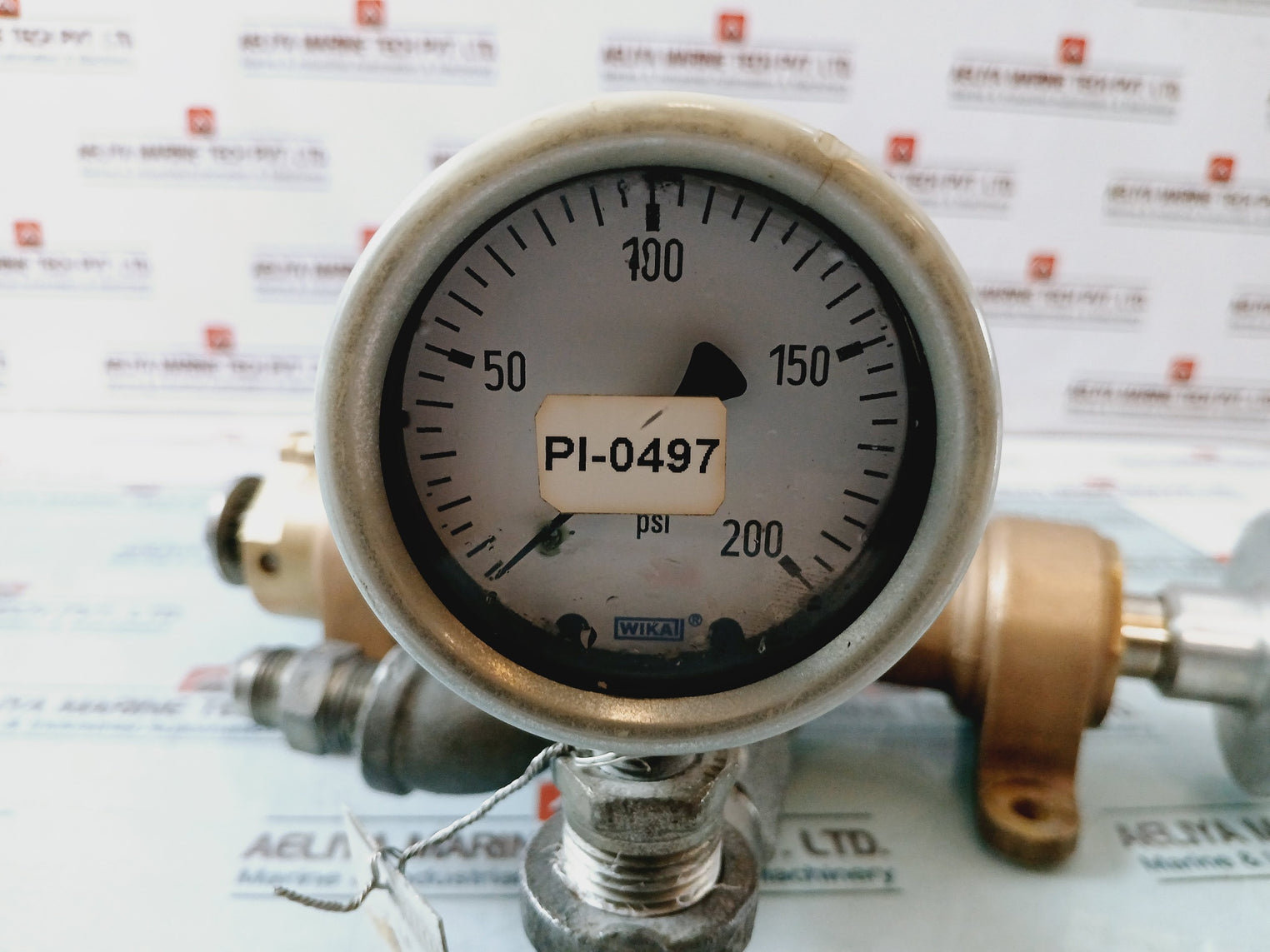 Parker M05465148 Manual Control Valve W/ Check Valve (003393004)+Pressure Gauge