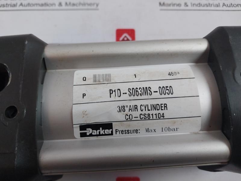 Parker P1D-s063Ms-0050 3/8 Inch Pneumatic Cylinder Co-cs81104 Max 10 Bar