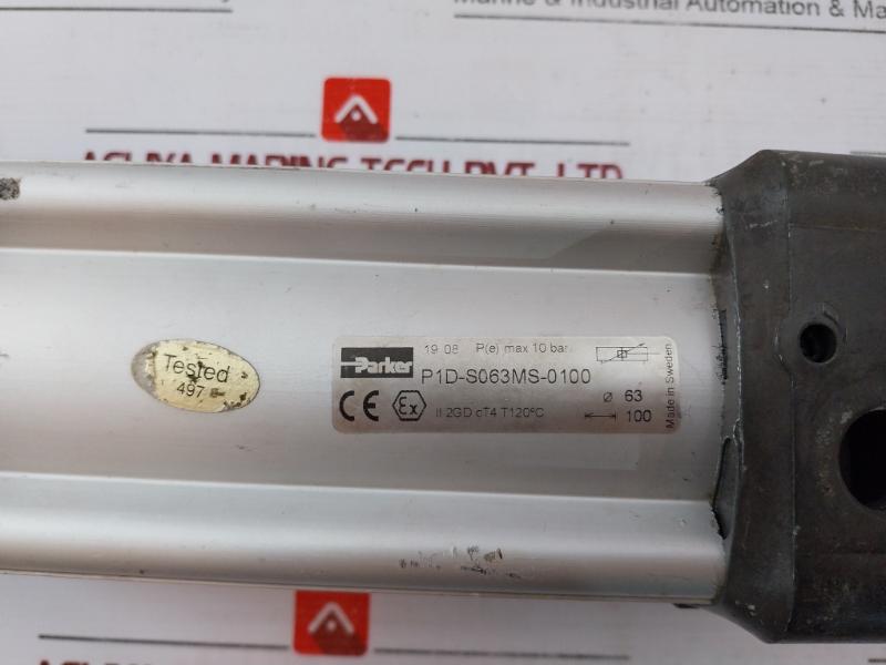 Parker P1D-s063Ms-0100 Pneumatic Actuator 19 08 P(E) Max 10 Bar