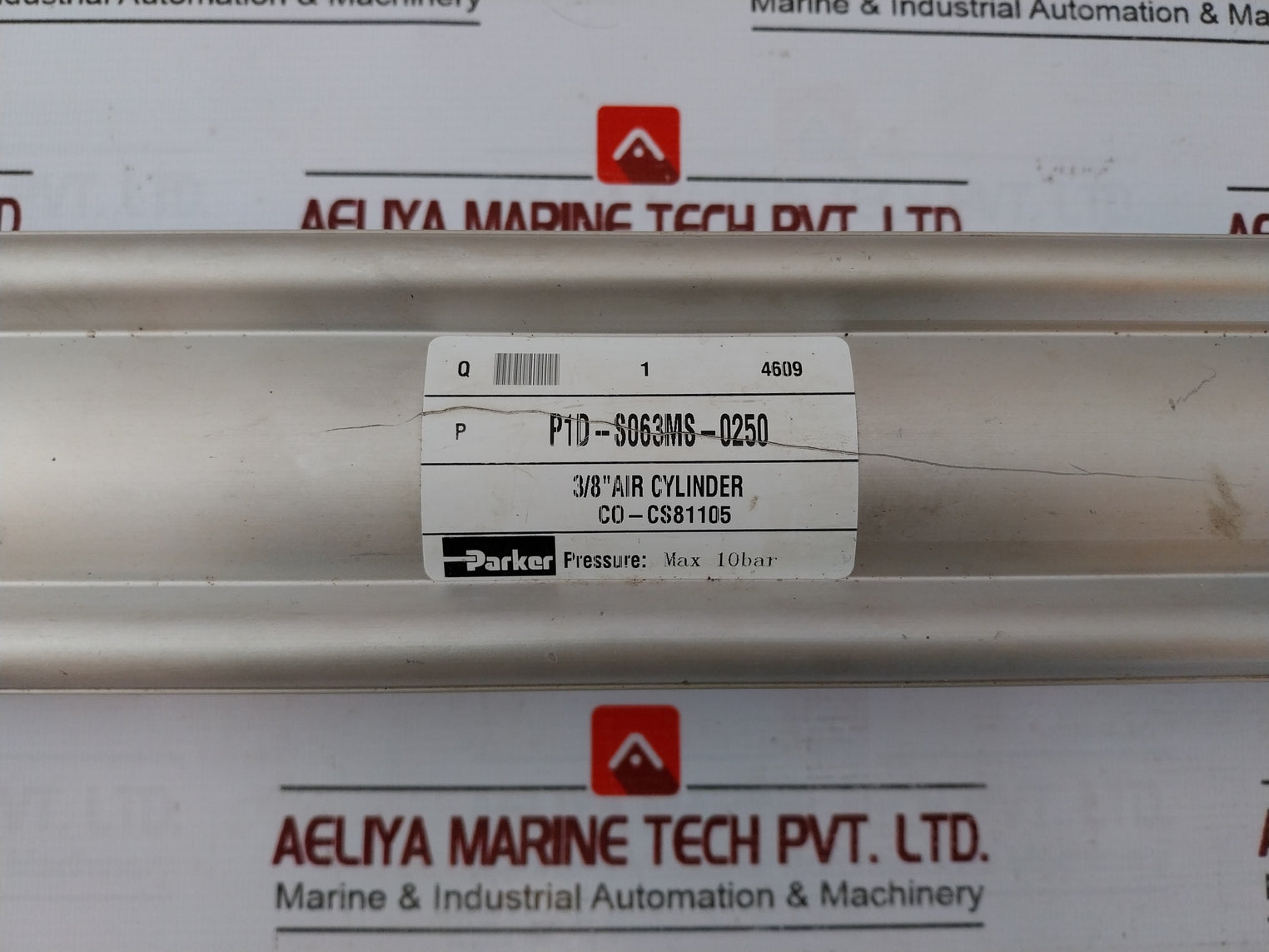 Parker P1D-s063Ms-0250 Series Pneumatic Cylinder Co-cs81105 Max 10 Bar
