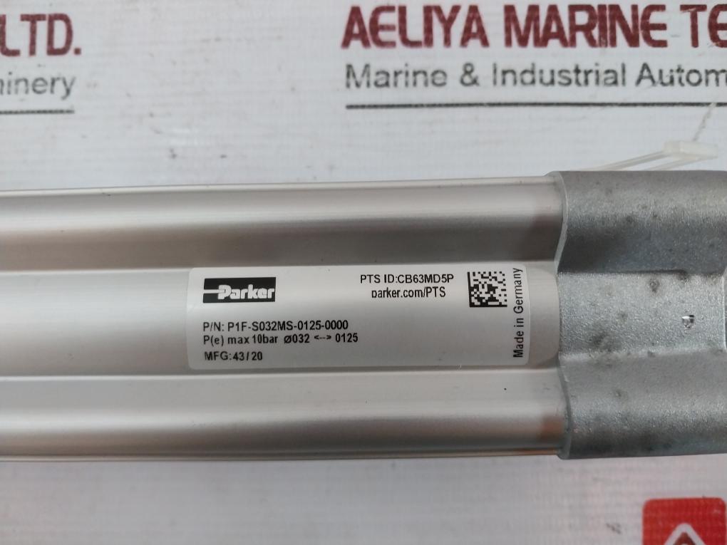 Parker P1F-s032Ms-0125-0000 Pneumatic Cylinder 10 Bar Cb63Md5P