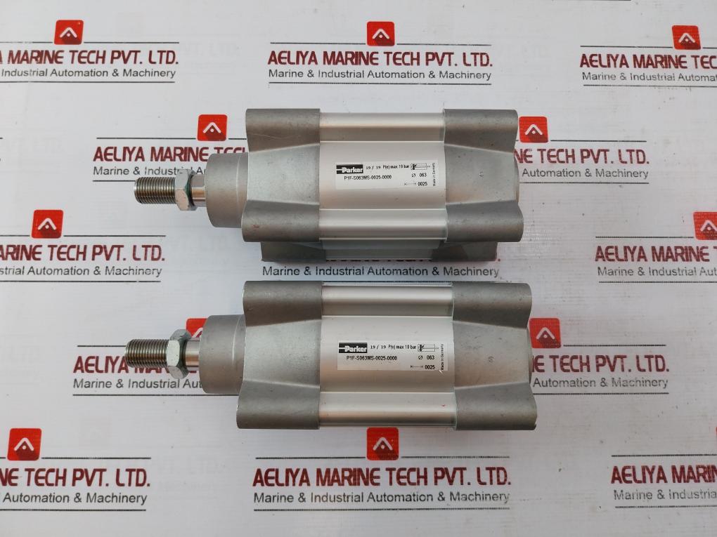Parker P1F-s063Ms-0025-0000 Series Pneumatic Cylinder Max 10 Bar