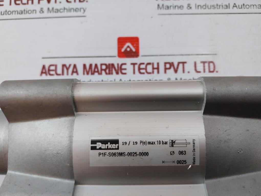 Parker P1F-s063Ms-0025-0000 Series Pneumatic Cylinder Max 10 Bar