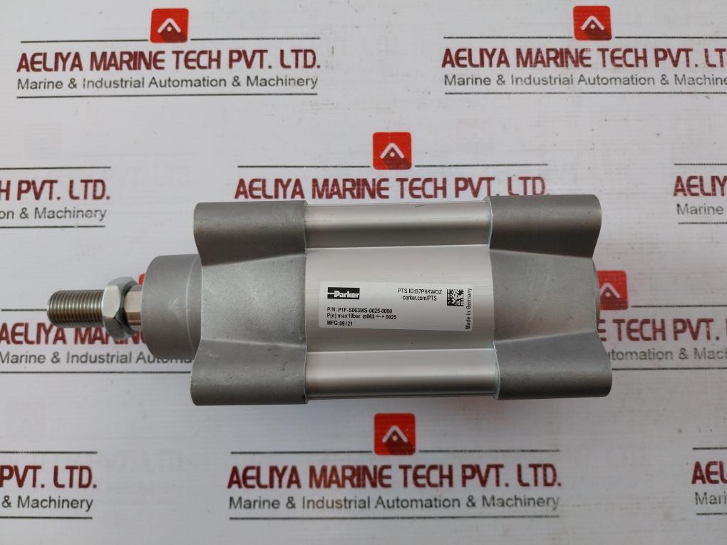 Parker P1F-s063Ms-0025-0000 Series Pneumatic Cylinder Max 10 Bar