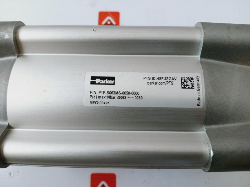 Parker P1F-s063Ms-0050-0000 Pneumatic Cylinder Max 10 Bar