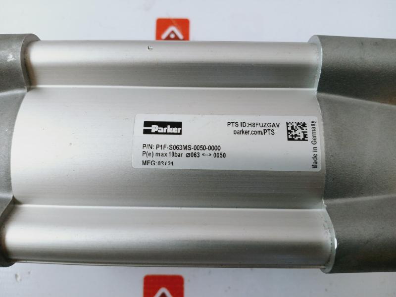 Parker P1F-s063Ms-0050-0000 Pneumatic Cylinder Max 10 Bar