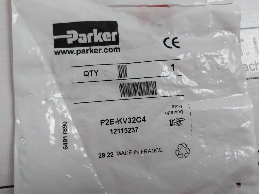 Parker P2E-kv32C4 Pneumatic Pilot Valve 12115237 10 Bar / 145 Psi 24V Dc